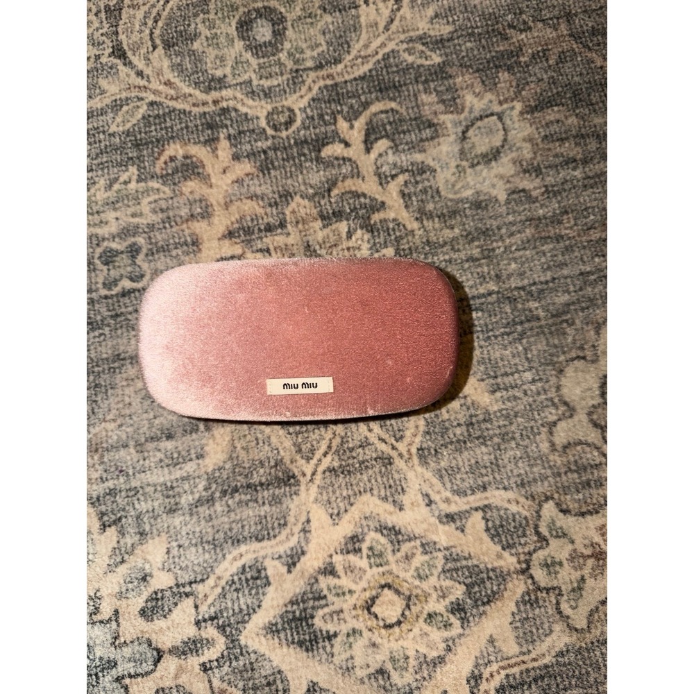 Miu Miu Pink Velvet Velour Glasses Sunglasses Case